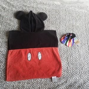 Disney Mickey mouse cover up towel swimm beach shoes